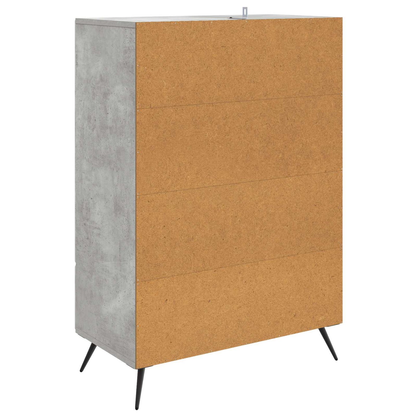 vidaXL Sideboard Concrete Grey 66 x 34.5 x 95 cm Engineered Wood