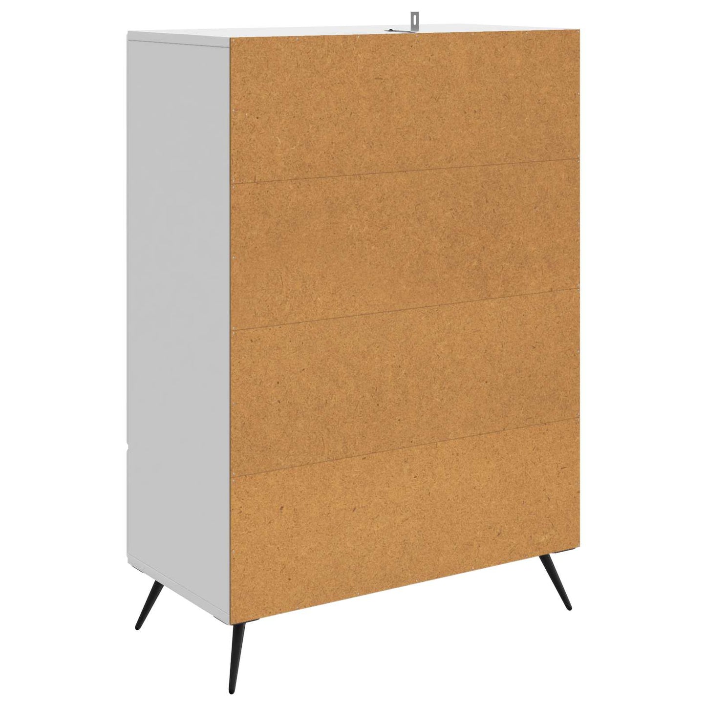 vidaXL Sideboard High Gloss White 66 x 34.5 x 95 cm Engineered Wood