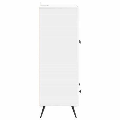 vidaXL Sideboard High Gloss White 66 x 34.5 x 95 cm Engineered Wood