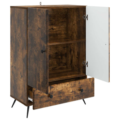vidaXL Sideboard Smoked Oak 66 x 34.5 x 95 cm Engineered Wood