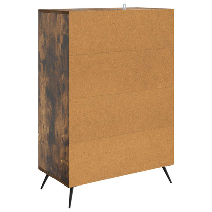 vidaXL Sideboard Smoked Oak 66 x 34.5 x 95 cm Engineered Wood