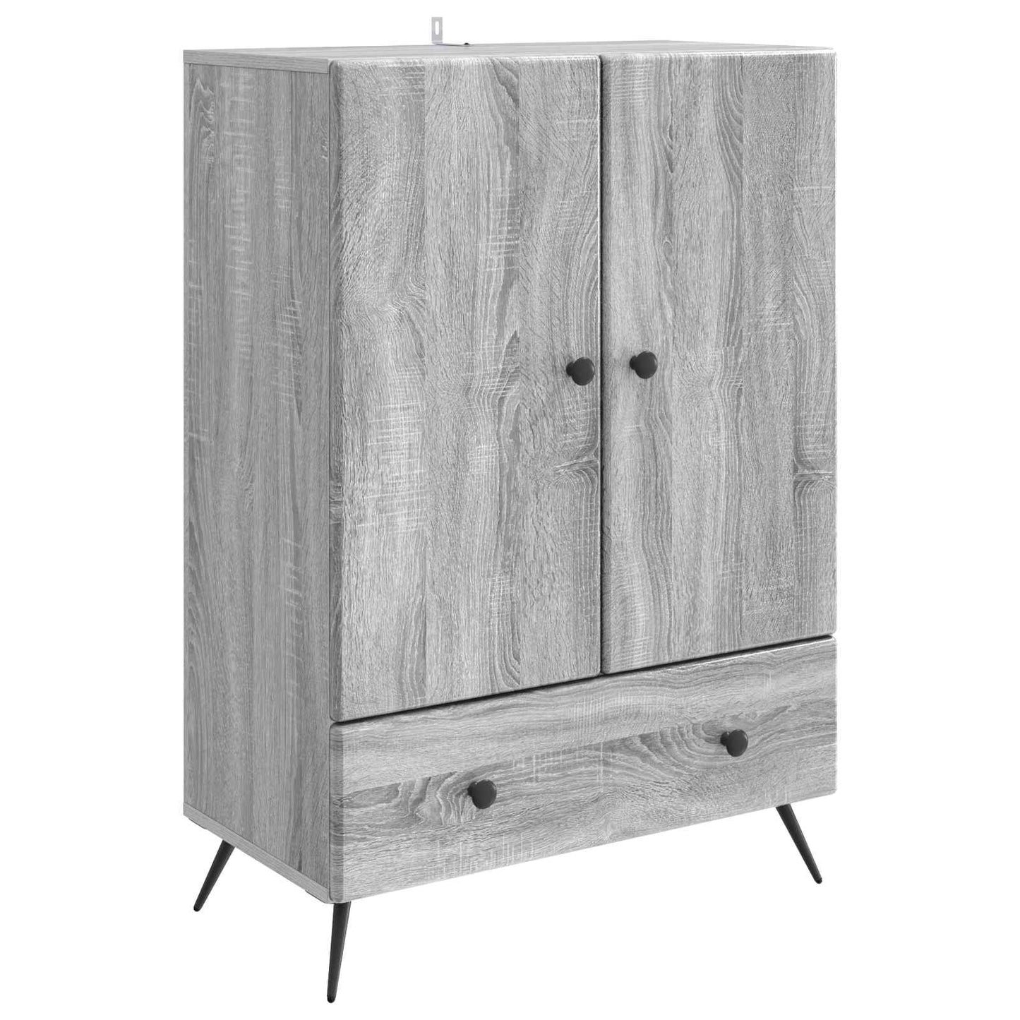 vidaXL Sideboard Grey Sonoma 66 x 34.5 x 95 cm Engineered Wood