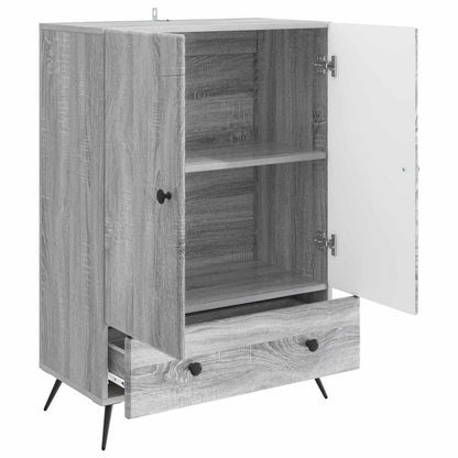 vidaXL Sideboard Grey Sonoma 66 x 34.5 x 95 cm Engineered Wood
