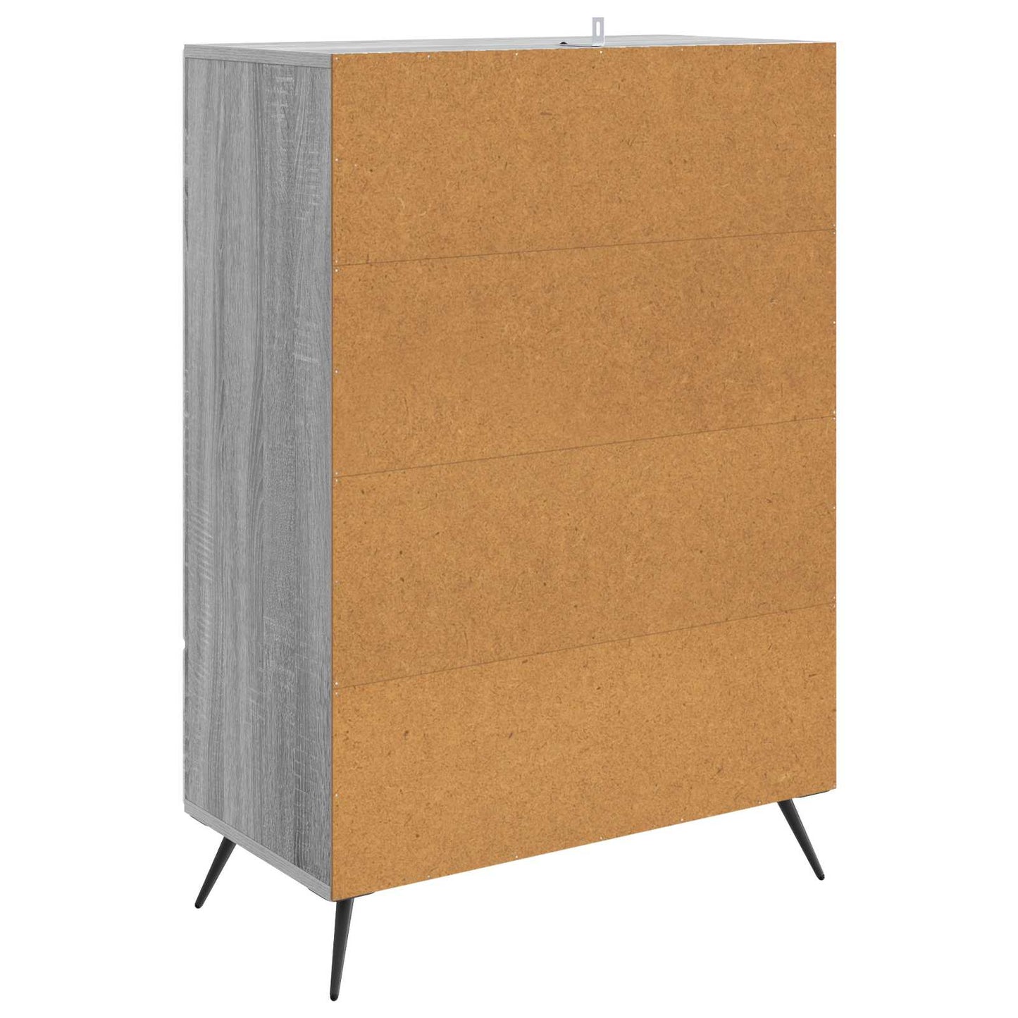 vidaXL Sideboard Grey Sonoma 66 x 34.5 x 95 cm Engineered Wood
