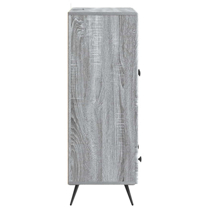 vidaXL Sideboard Grey Sonoma 66 x 34.5 x 95 cm Engineered Wood