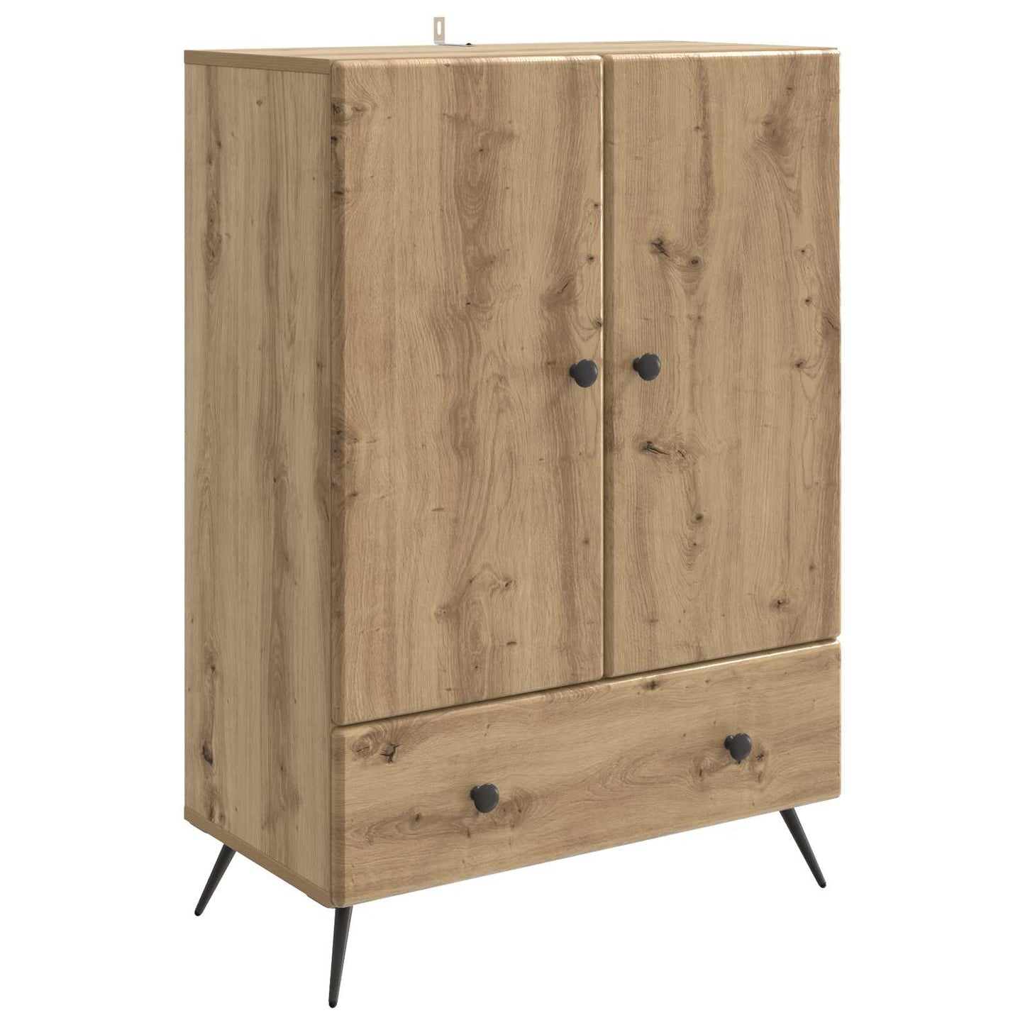 vidaXL Sideboard Artisan Oak 66 x 34.5 x 95 cm Engineered Wood