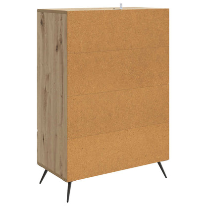 vidaXL Sideboard Artisan Oak 66 x 34.5 x 95 cm Engineered Wood