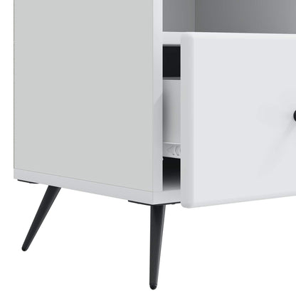 vidaXL TV Cabinet with Drawer White 102 x 34.5 x 50 cm Engineered Wood