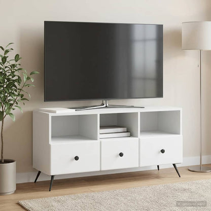 vidaXL TV Cabinet with Drawer White 102 x 34.5 x 50 cm Engineered Wood