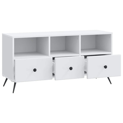 vidaXL TV Cabinet with Drawer White 102 x 34.5 x 50 cm Engineered Wood