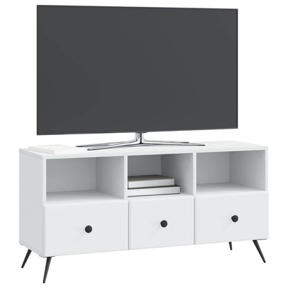 vidaXL TV Cabinet with Drawer White 102 x 34.5 x 50 cm Engineered Wood