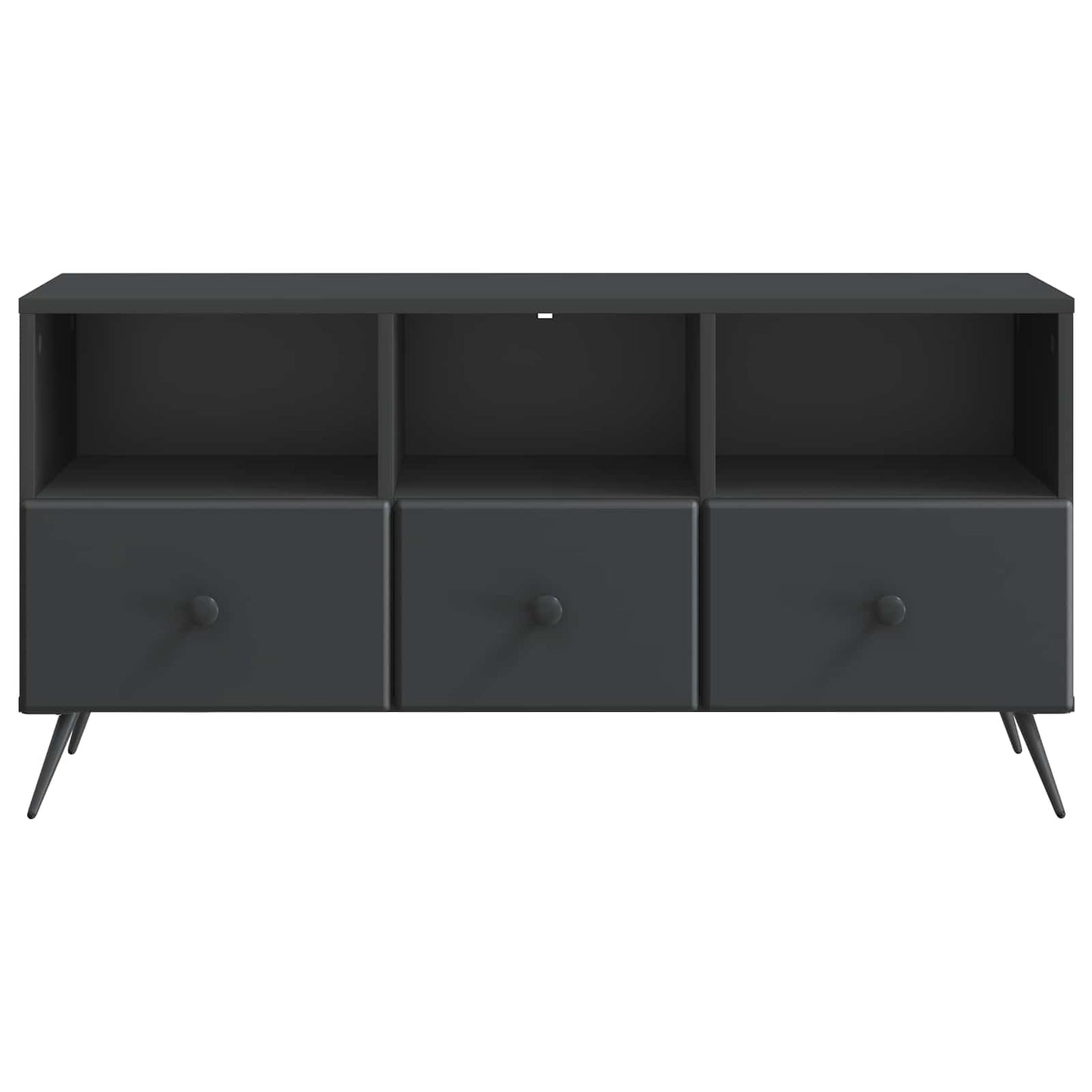 vidaXL TV Cabinet with Drawer Black 102 x 34.5 x 50 cm Engineered Wood