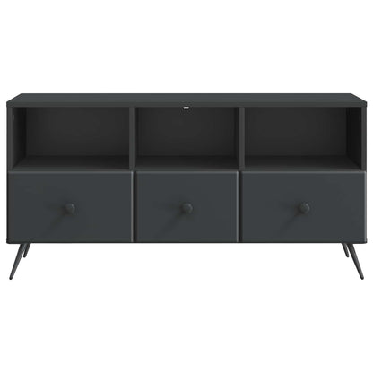 vidaXL TV Cabinet with Drawer Black 102 x 34.5 x 50 cm Engineered Wood