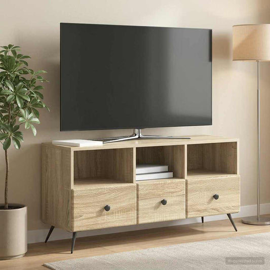 vidaXL TV Cabinet Sonoma Oak 102 x 34.5 x 50 cm Engineered Wood