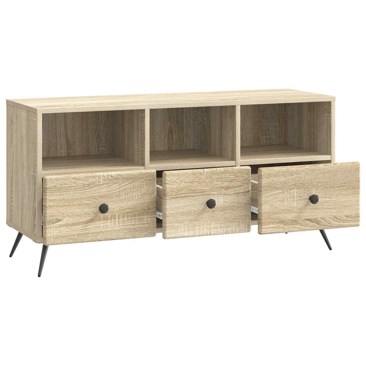 vidaXL TV Cabinet Sonoma Oak 102 x 34.5 x 50 cm Engineered Wood