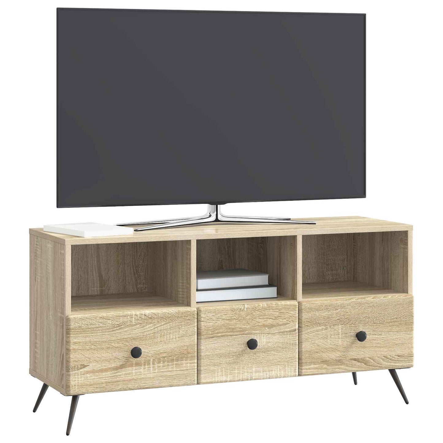 vidaXL TV Cabinet Sonoma Oak 102 x 34.5 x 50 cm Engineered Wood