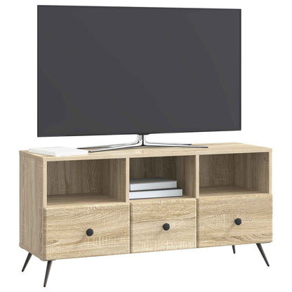 vidaXL TV Cabinet Sonoma Oak 102 x 34.5 x 50 cm Engineered Wood