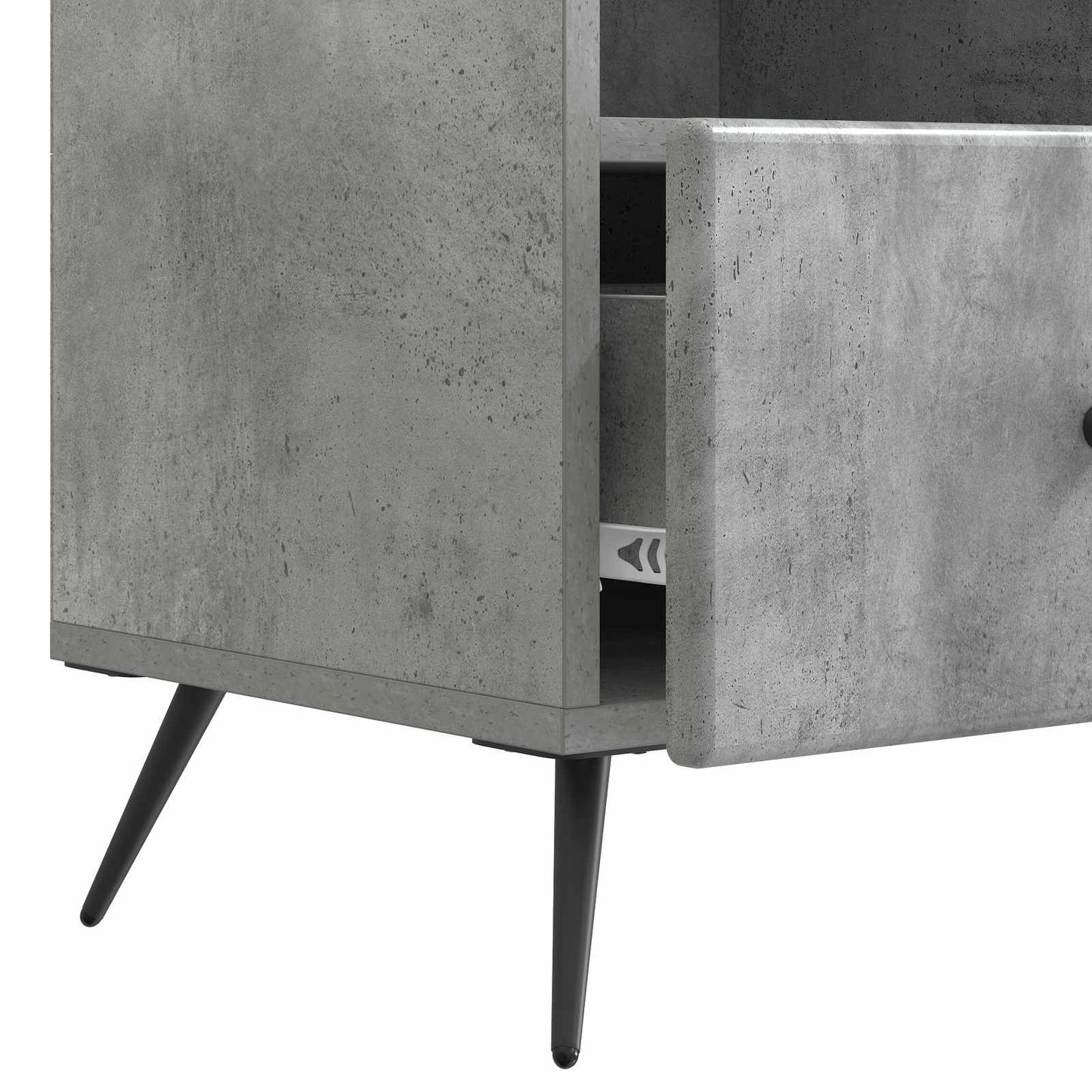 vidaXL TV Cabinet Concrete Grey 102 x 34.5 x 50 cm Engineered Wood