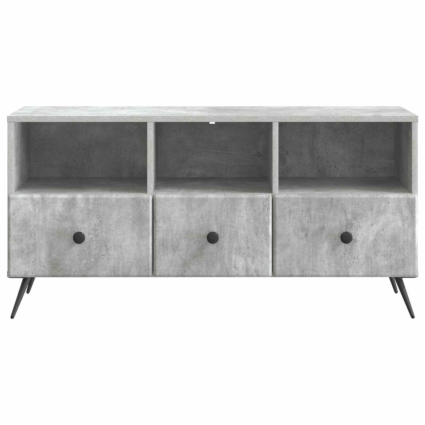 vidaXL TV Cabinet Concrete Grey 102 x 34.5 x 50 cm Engineered Wood