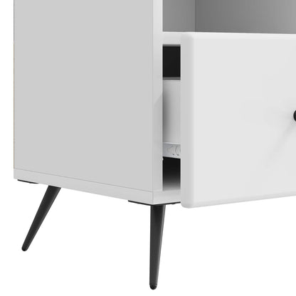vidaXL TV Cabinet High Gloss White 102 x 34.5 x 50 cm Engineered Wood