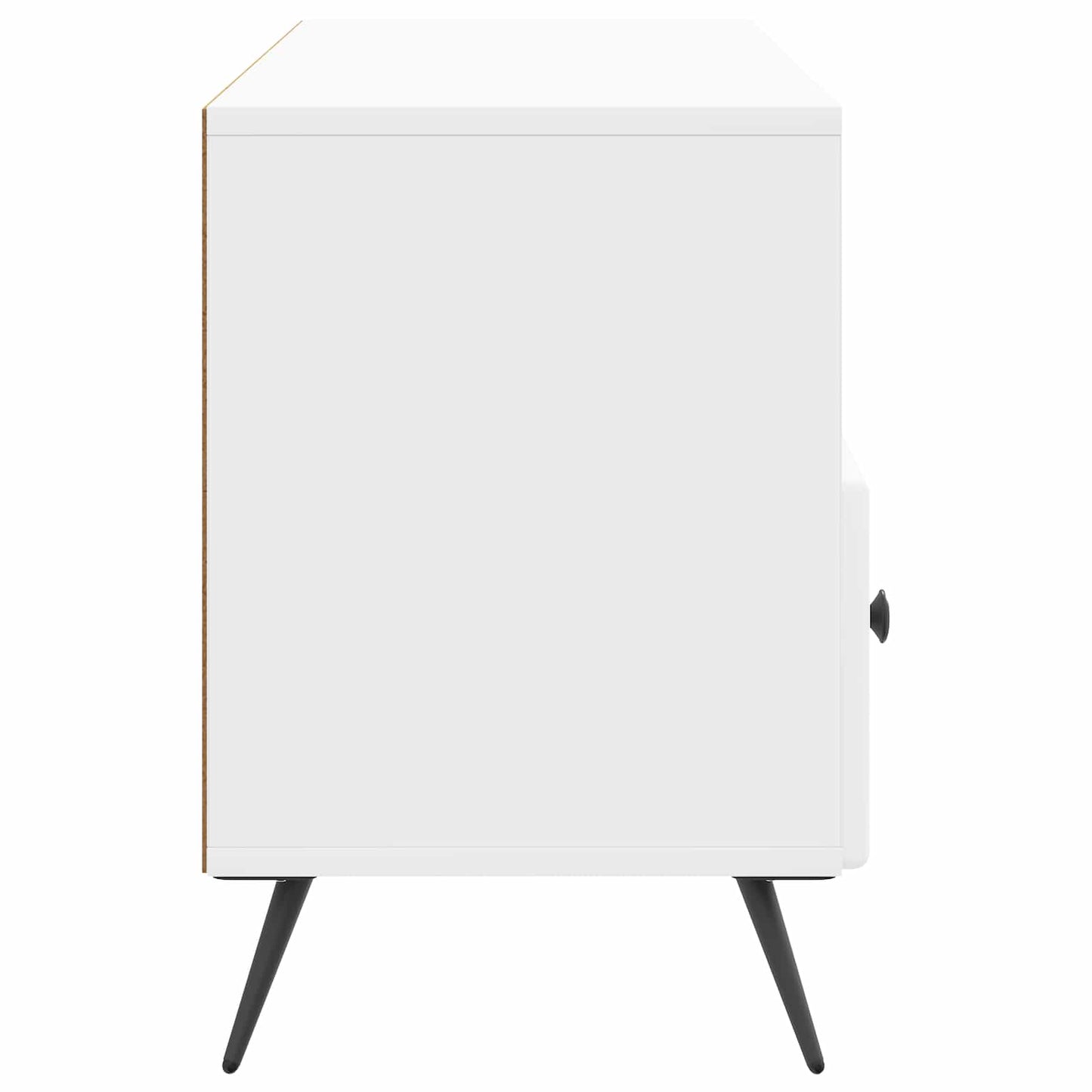 vidaXL TV Cabinet High Gloss White 102 x 34.5 x 50 cm Engineered Wood