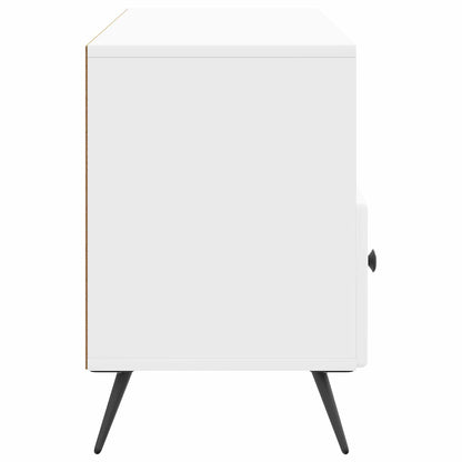 vidaXL TV Cabinet High Gloss White 102 x 34.5 x 50 cm Engineered Wood