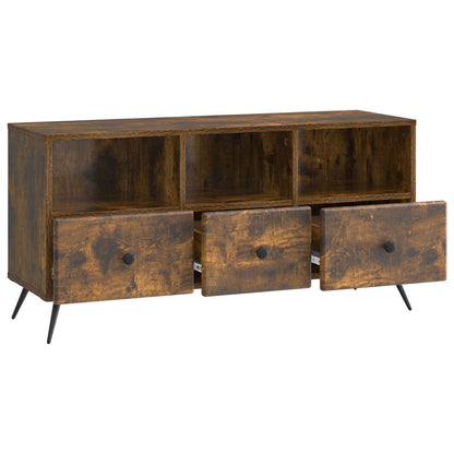 vidaXL TV Cabinet Smoked Oak 102 x 34.5 x 50 cm Engineered Wood