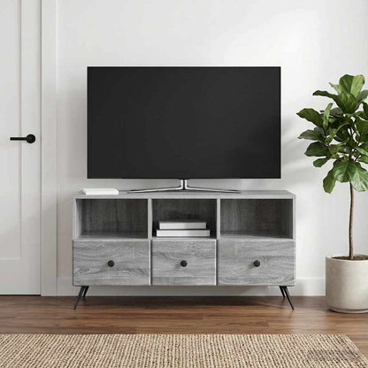vidaXL TV Cabinet Grey Sonoma 102 x 34.5 x 50 cm Engineered Wood