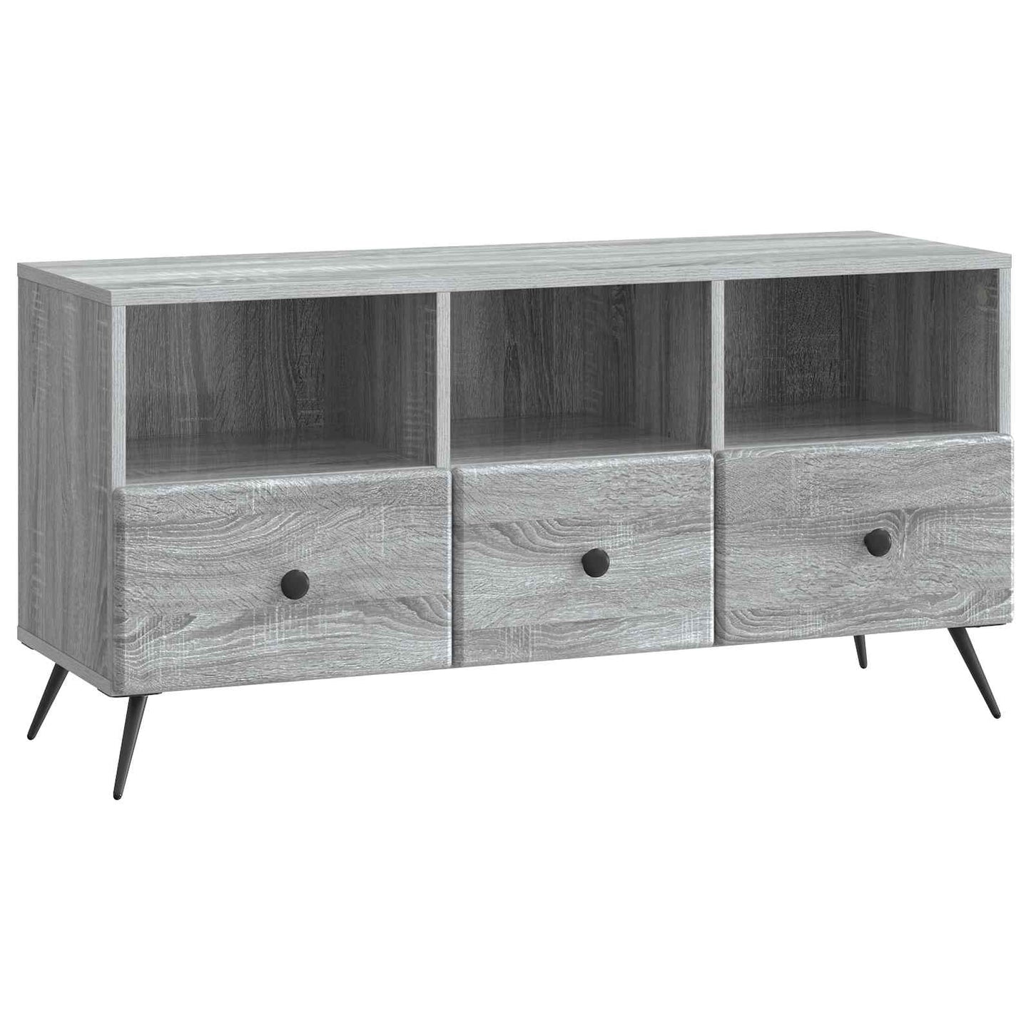 vidaXL TV Cabinet Grey Sonoma 102 x 34.5 x 50 cm Engineered Wood
