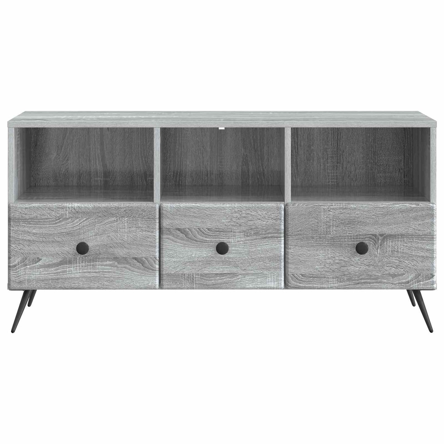 vidaXL TV Cabinet Grey Sonoma 102 x 34.5 x 50 cm Engineered Wood