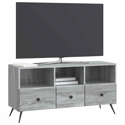 vidaXL TV Cabinet Grey Sonoma 102 x 34.5 x 50 cm Engineered Wood