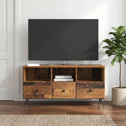 vidaXL TV Cabinet Old Wood 102 x 34.5 x 50 cm Engineered Wood