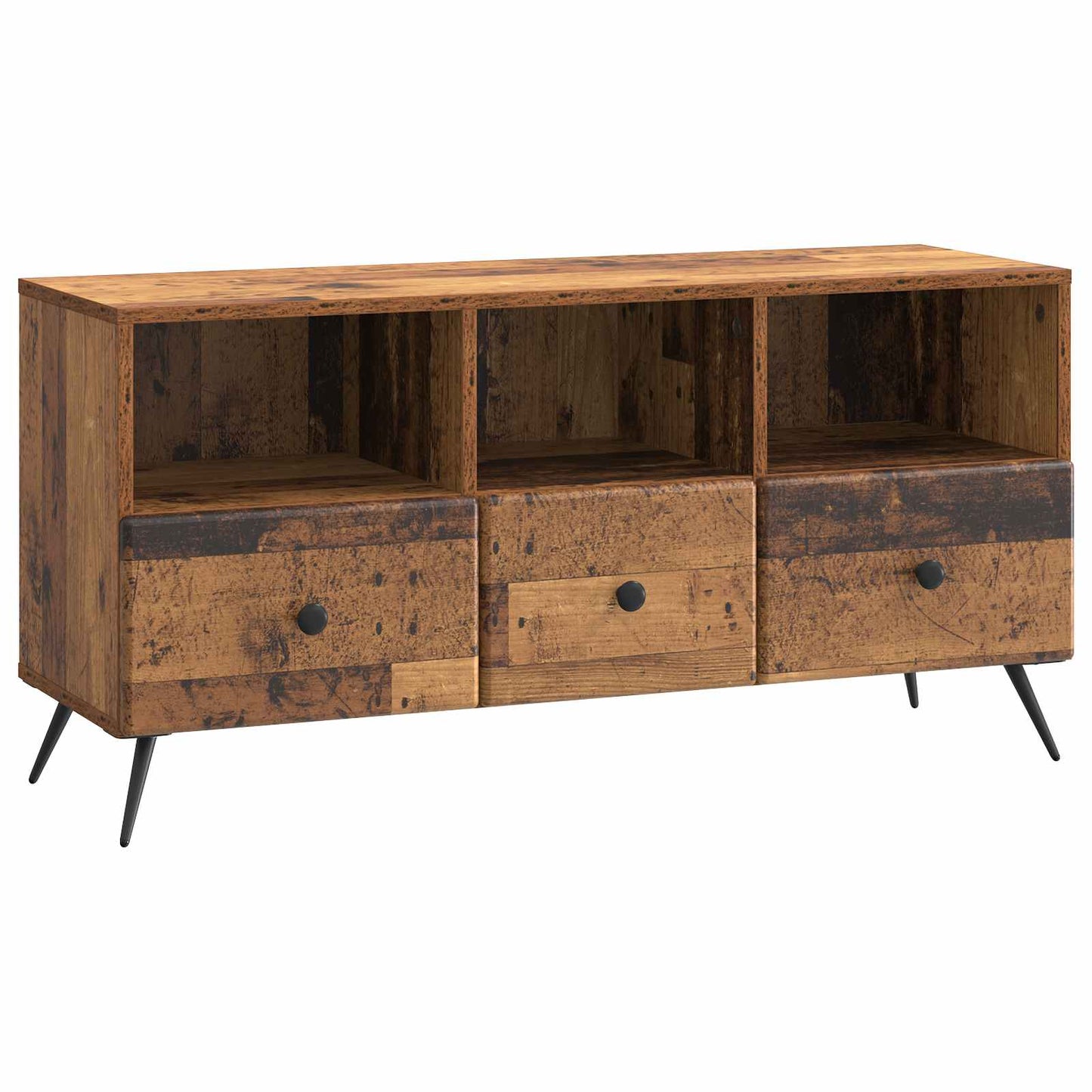vidaXL TV Cabinet Old Wood 102 x 34.5 x 50 cm Engineered Wood