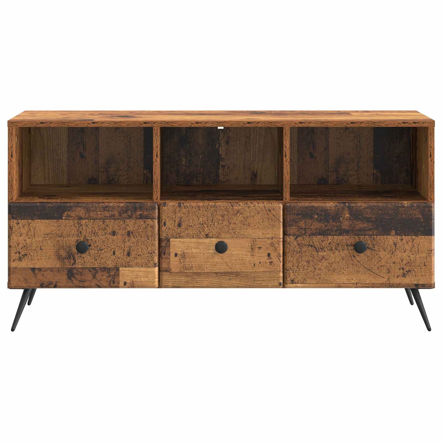 vidaXL TV Cabinet Old Wood 102 x 34.5 x 50 cm Engineered Wood