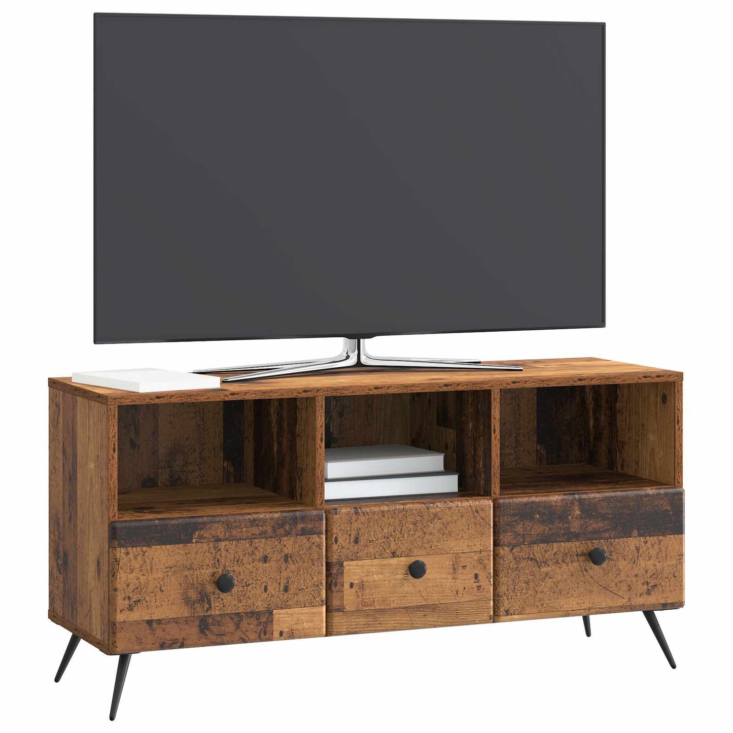vidaXL TV Cabinet Old Wood 102 x 34.5 x 50 cm Engineered Wood