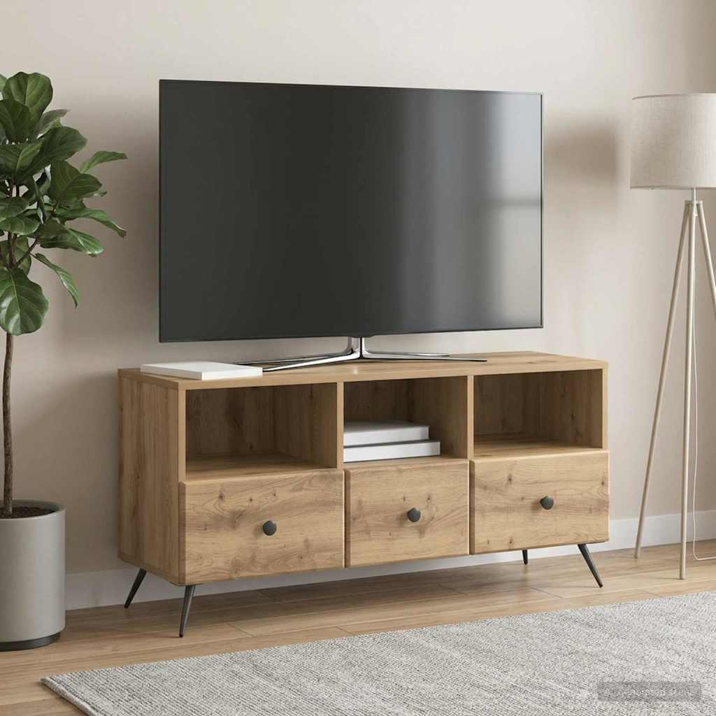 vidaXL TV Cabinet 102 x 34.5 x 50 cm Artisan Oak Engineered Wood