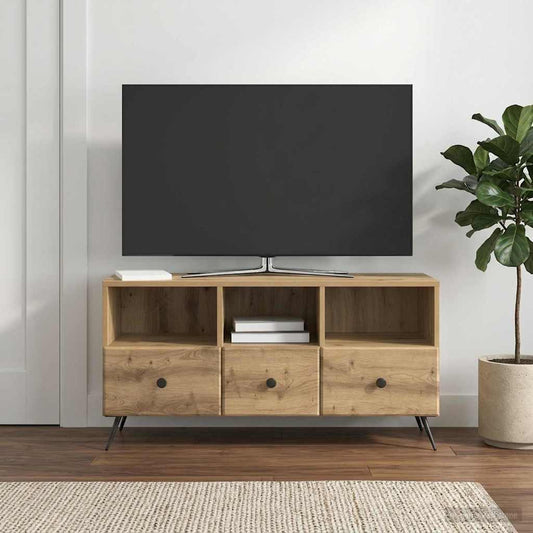 vidaXL TV Cabinet 102 x 34.5 x 50 cm Artisan Oak Engineered Wood