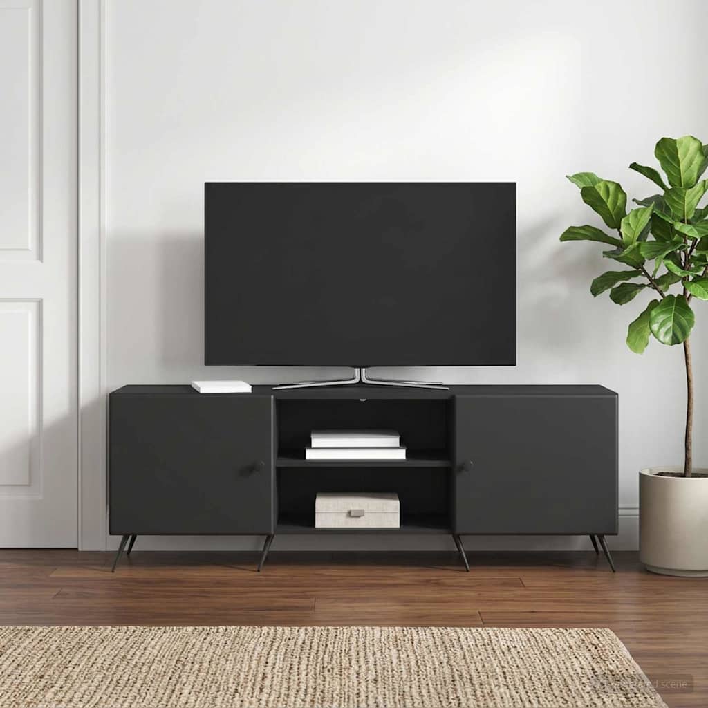 vidaXL TV Cabinet Black 150 x 31 x 50 cm Engineered Wood
