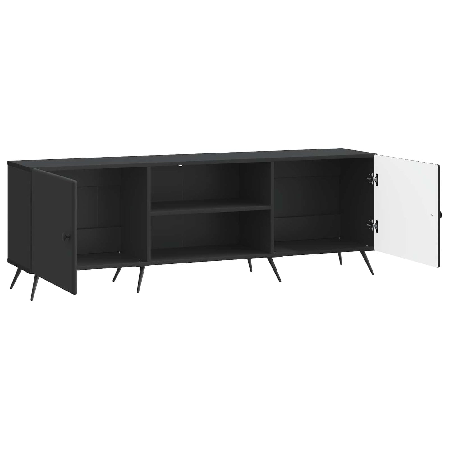 vidaXL TV Cabinet Black 150 x 31 x 50 cm Engineered Wood