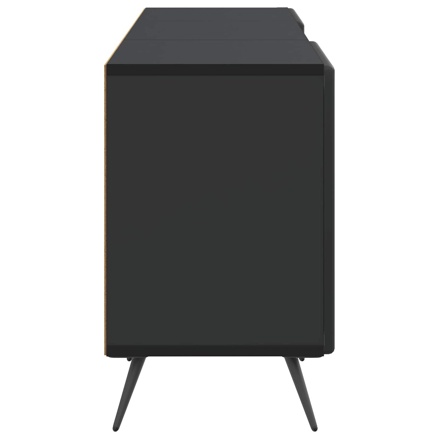 vidaXL TV Cabinet Black 150 x 31 x 50 cm Engineered Wood