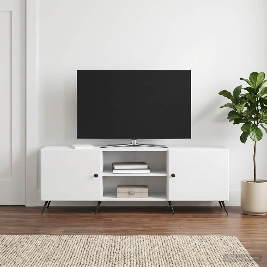 vidaXL TV Cabinet High Gloss White 150 x 31 x 50 cm Engineered Wood