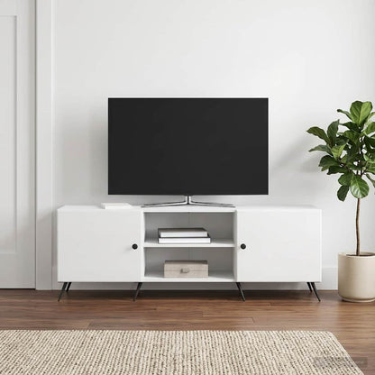 vidaXL TV Cabinet High Gloss White 150 x 31 x 50 cm Engineered Wood