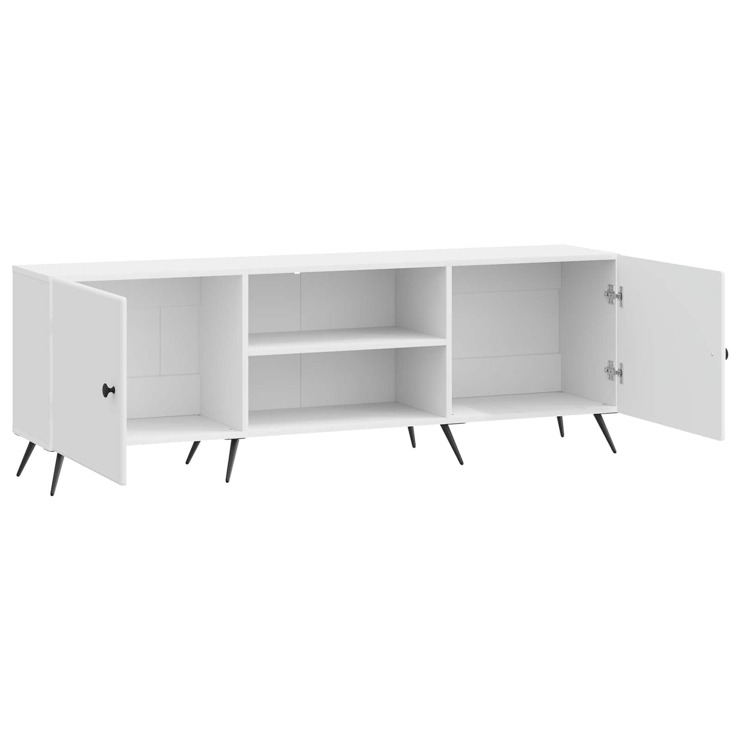 vidaXL TV Cabinet High Gloss White 150 x 31 x 50 cm Engineered Wood
