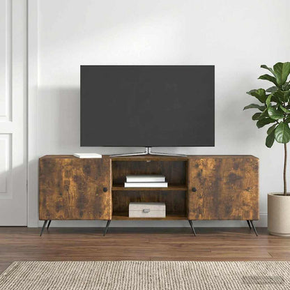 vidaXL TV Cabinet Smoked Oak 150 x 31 x 50 cm Engineered Wood