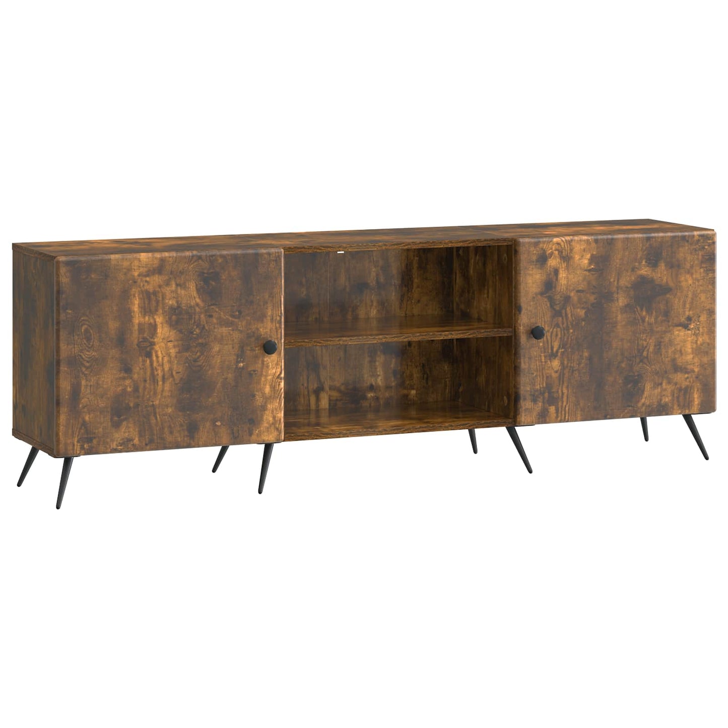 vidaXL TV Cabinet Smoked Oak 150 x 31 x 50 cm Engineered Wood