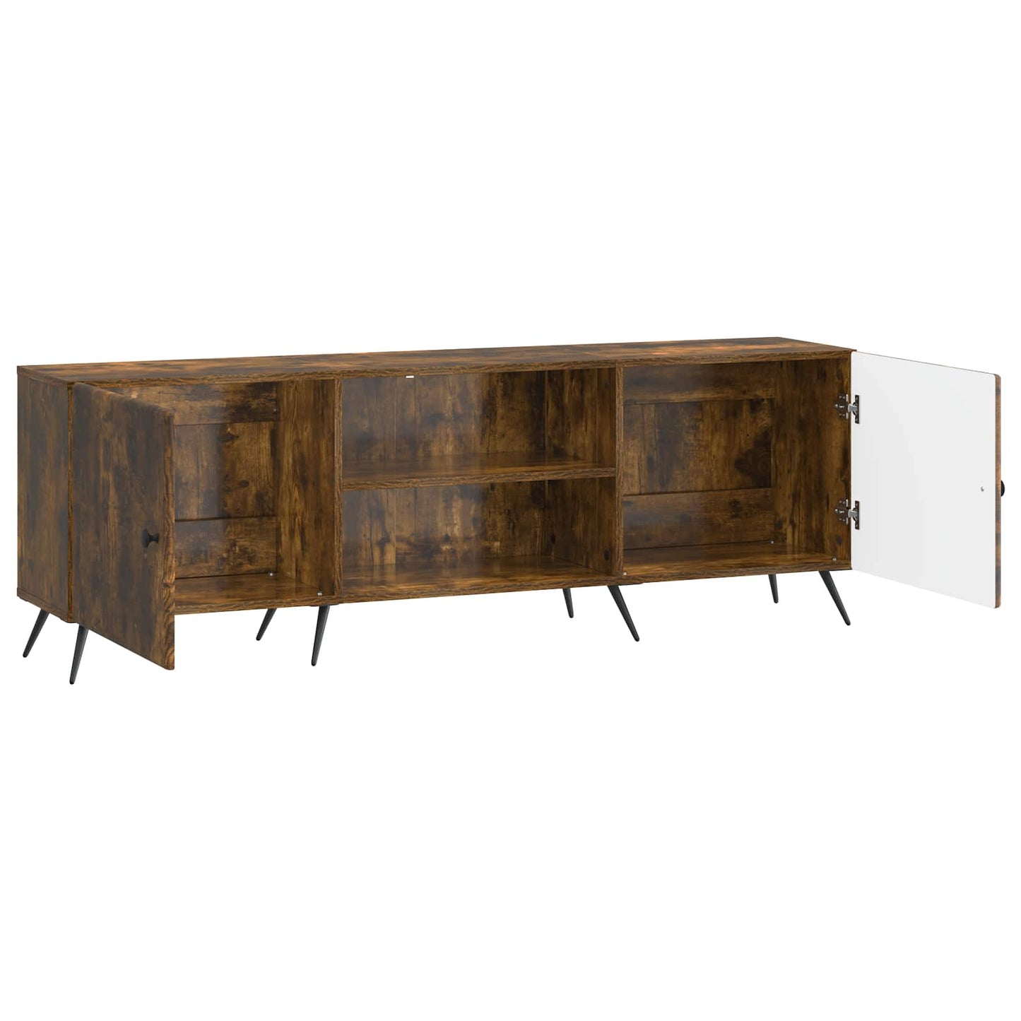 vidaXL TV Cabinet Smoked Oak 150 x 31 x 50 cm Engineered Wood