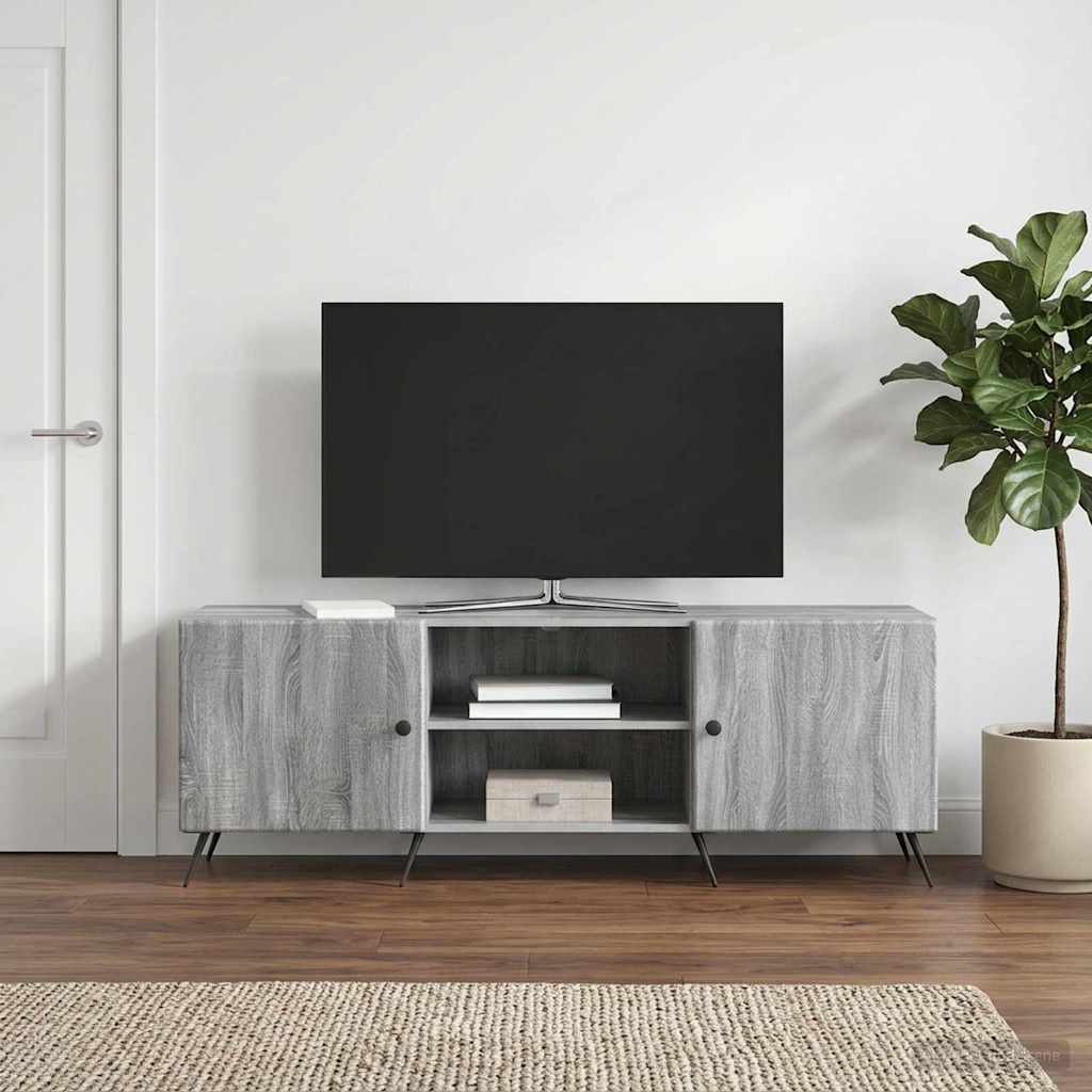 vidaXL TV Cabinet 150 x 31 x 50 cm Grey Sonoma Engineered Wood