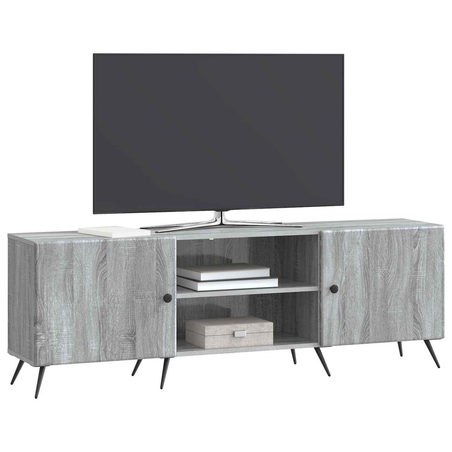 vidaXL TV Cabinet 150 x 31 x 50 cm Grey Sonoma Engineered Wood