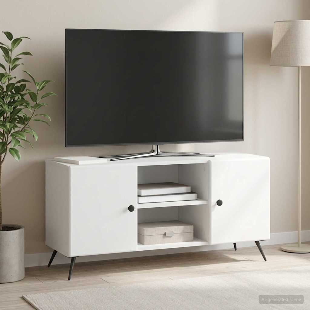 vidaXL TV Cabinet White 102 x 34.5 x 50 cm Engineered Wood