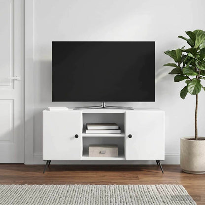 vidaXL TV Cabinet White 102 x 34.5 x 50 cm Engineered Wood